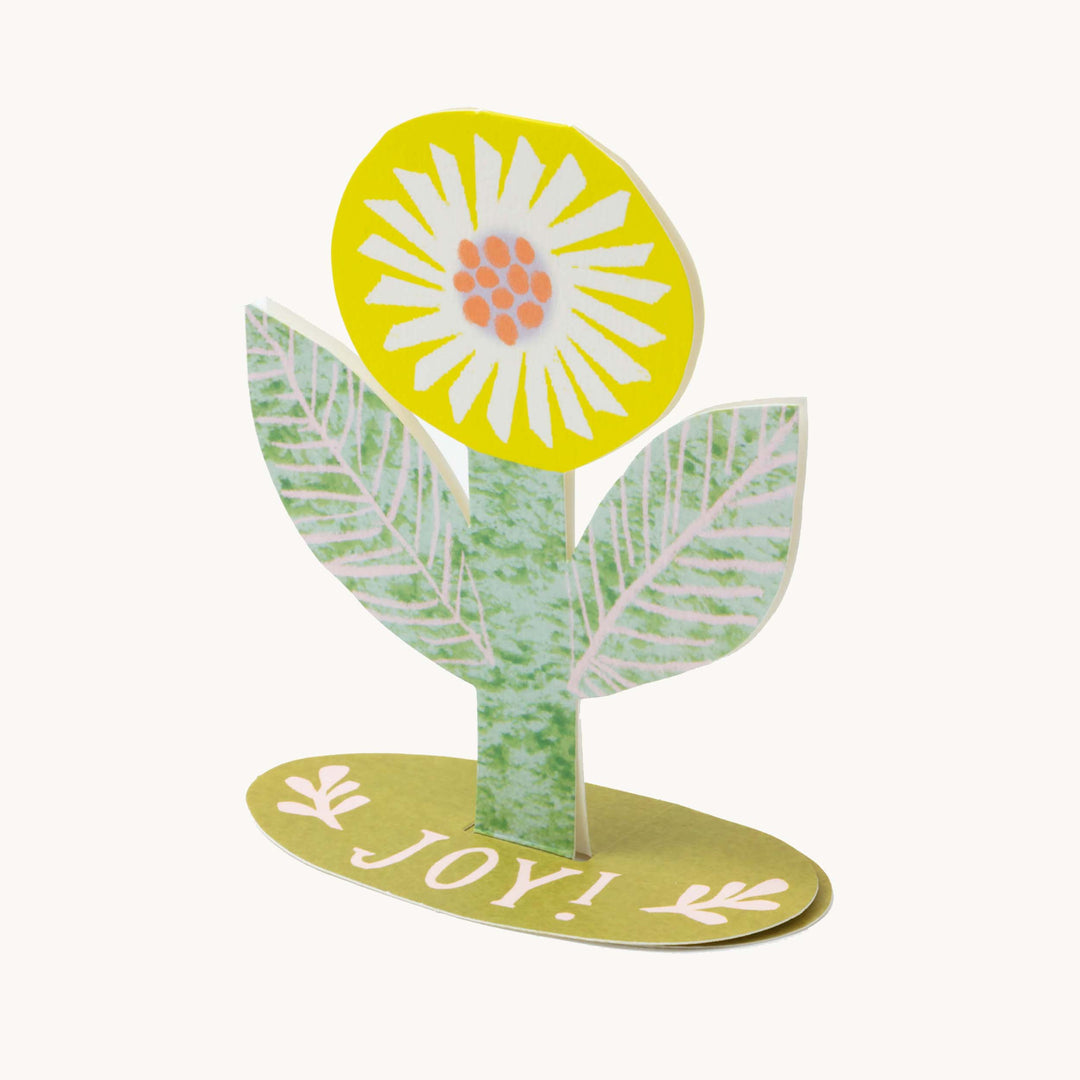 Carte fleur jaune Joy Hadley