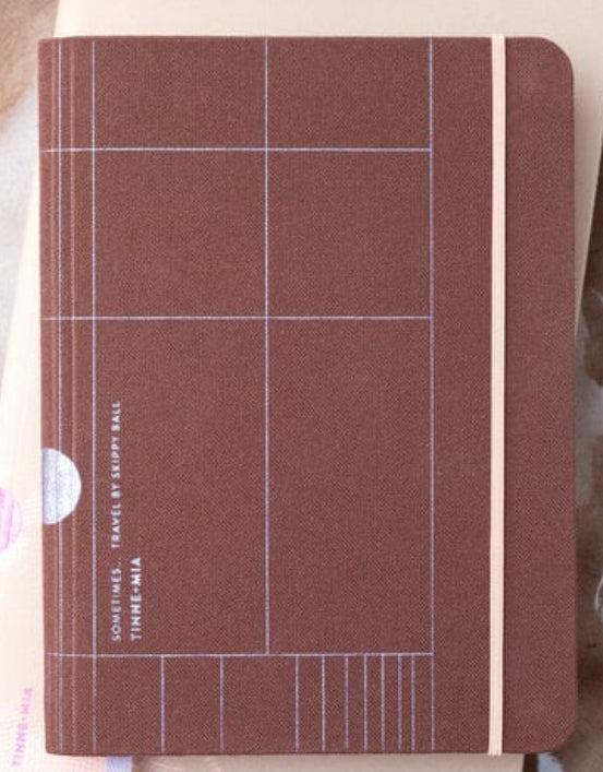 Carnet de Voyage A6 12x20,5cm Java - Travel Journal Lin Pointillés 64 Pages - Tinne+Mia