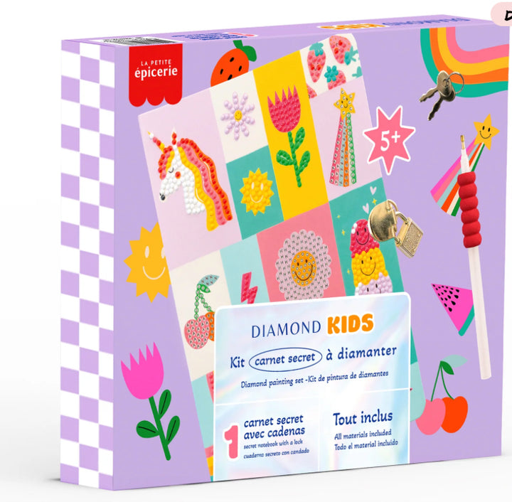 Kit créatif Diamond Painting kids - Carnet secret