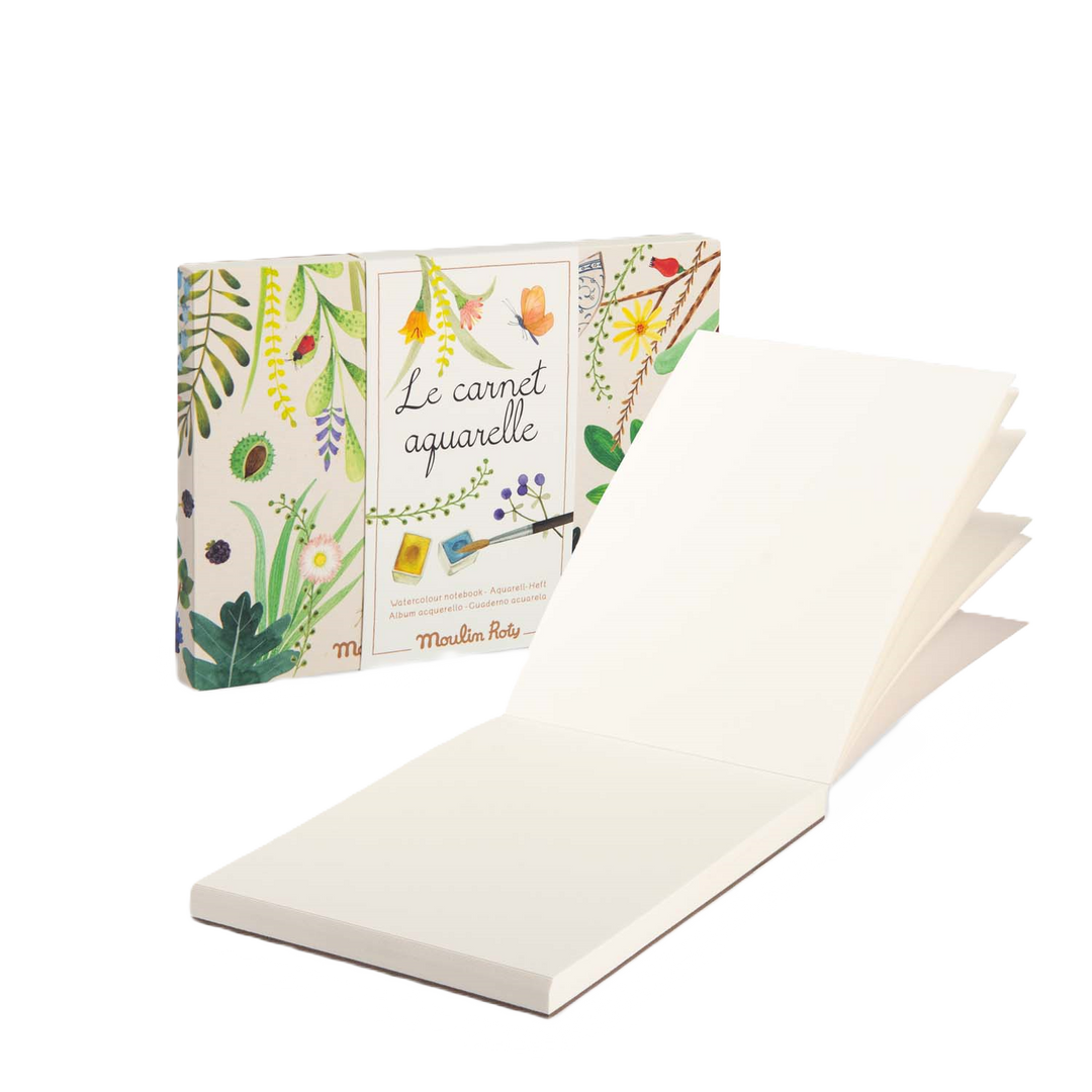 Carnet aquarelle - Le Jardin du Moulin - Moulin Roty