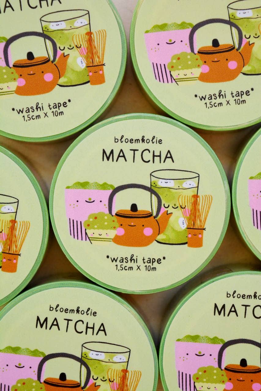 Washi tape Matcha - Bloemkolie