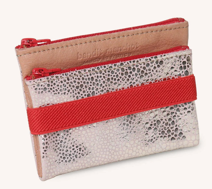 Porte monnaie cuir siamois S - Bandit Manchot