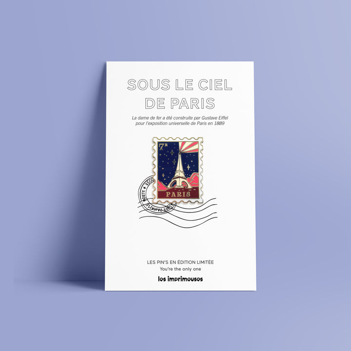 Pin’s Timbre Paris 7e - Sous le ciel de Paris