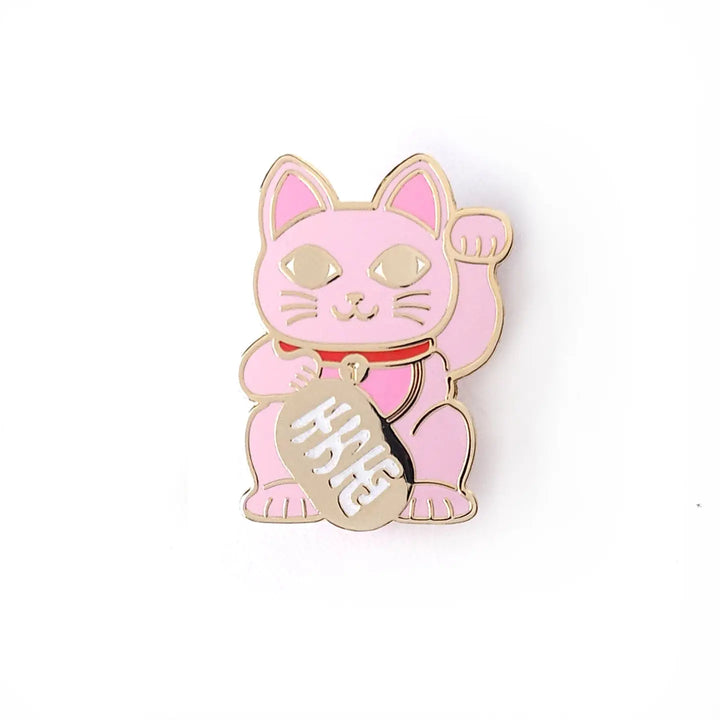 Pin's Maneki Neko, chat porte-bonheur - Studio Inktvis
