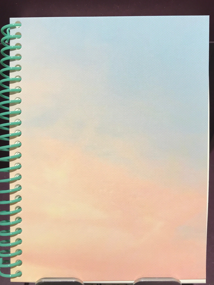 Carnet de notes S, reliure à spirale, ciel, 80 pages