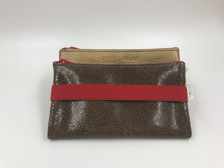 Porte monnaie cuir siamois M - Bandit Manchot