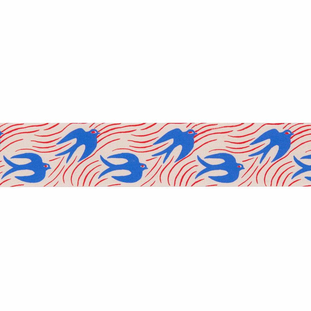 Ruban taffetas - Midsommar Magic - 38 mm x 3 m - Rico Design - Hirondelles