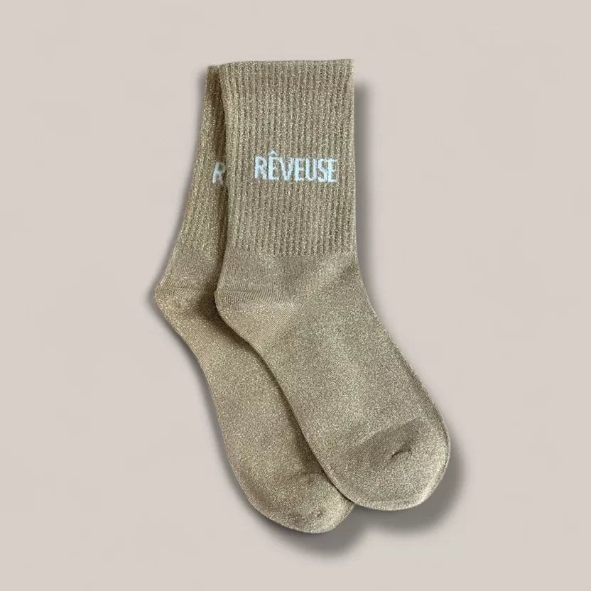 Paire de chaussettes paillettes
