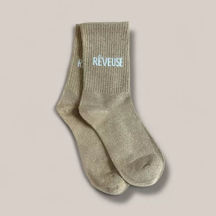 Paire de chaussettes paillettes