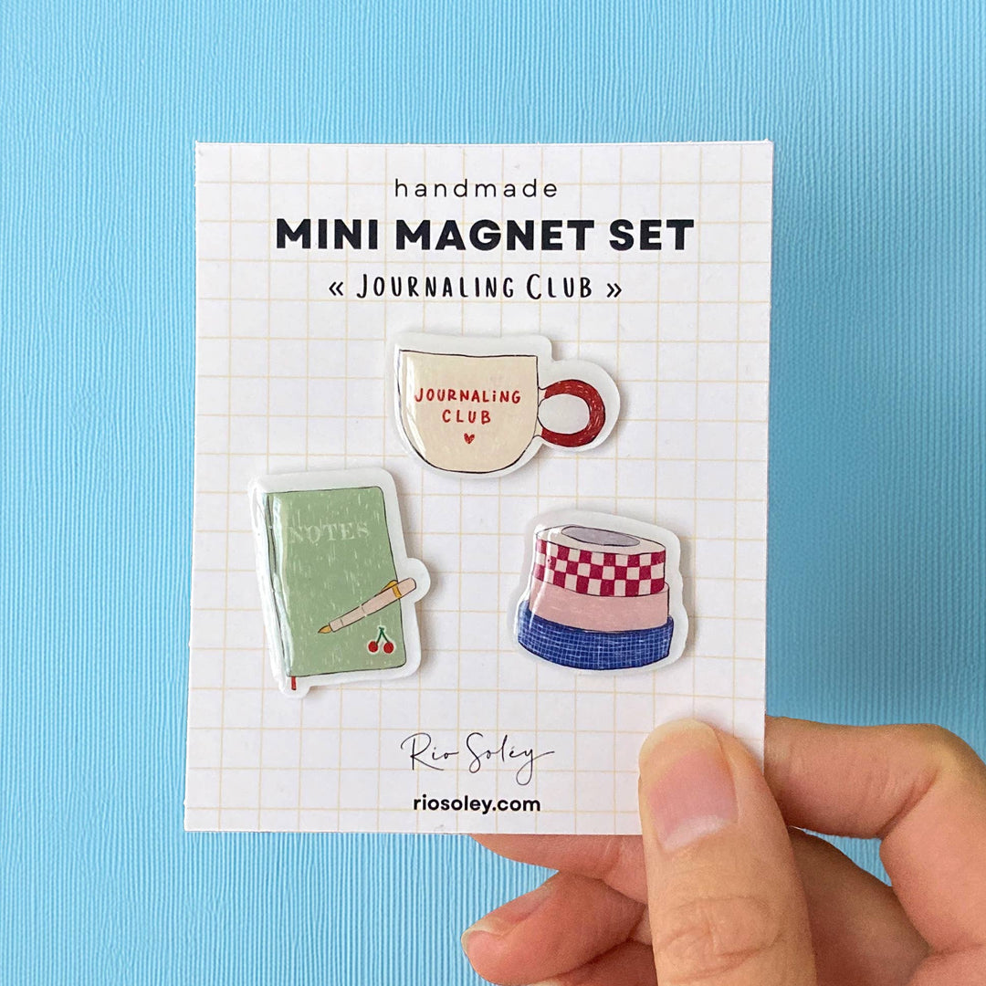 Set de 3 magnets – Journaling Club – Rio Soléy