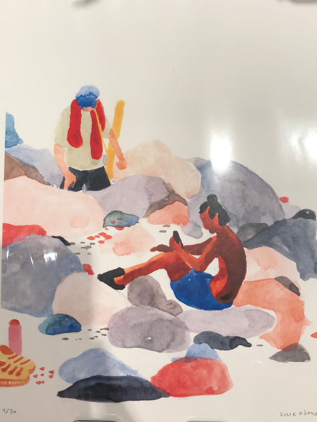 Affiche illustrée « Pin de Galle » - Lucie Röpke