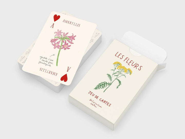 Jeu de 52 cartes Fleurs - Zoé de Las Cases