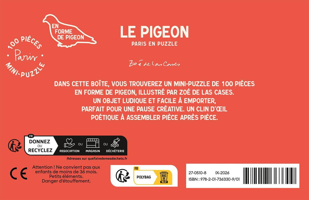 Puzzle Le pigeon - Zoé de Las Cases