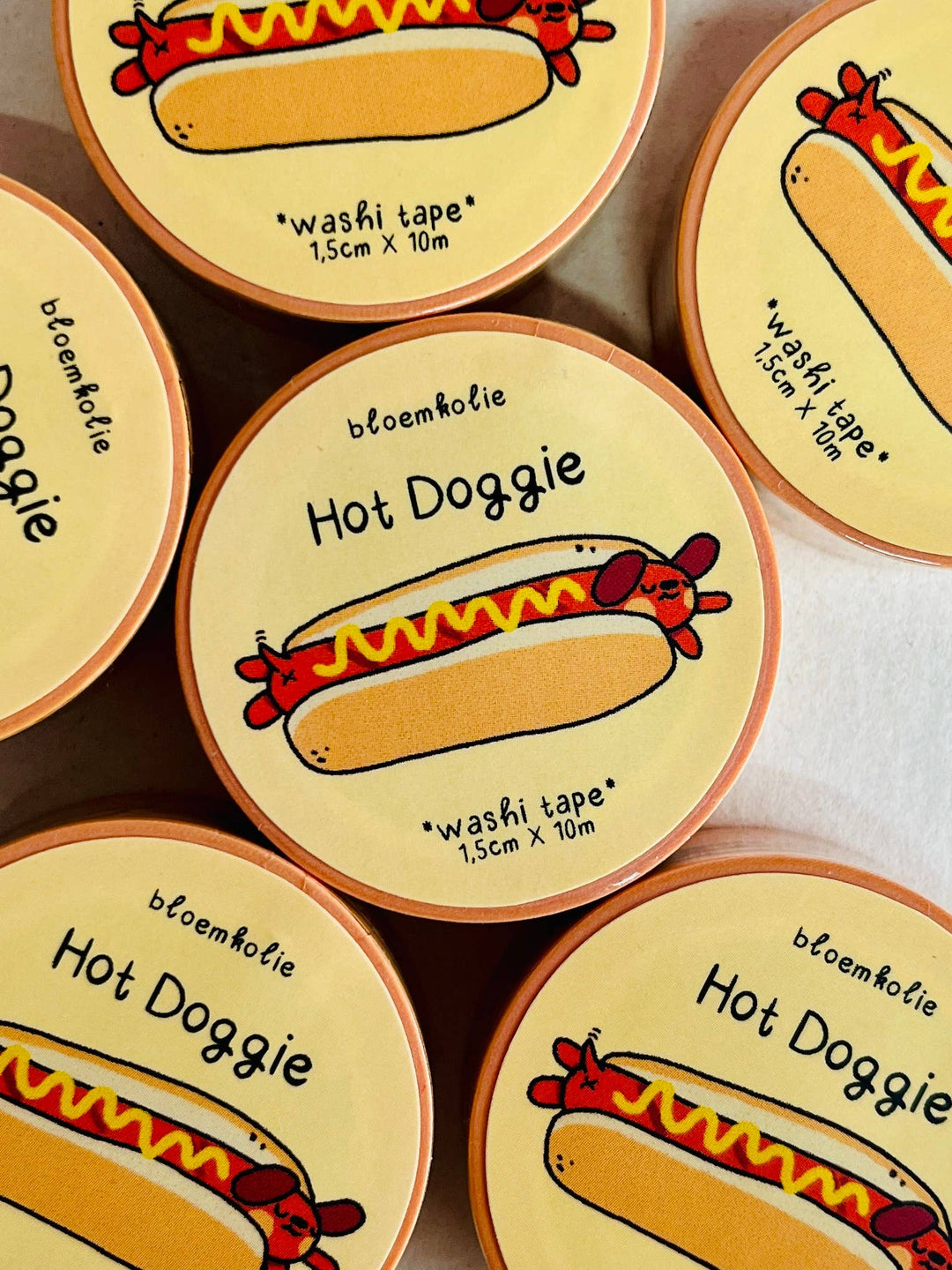 Washi tape Teckels hot-dog - Bloemkolie