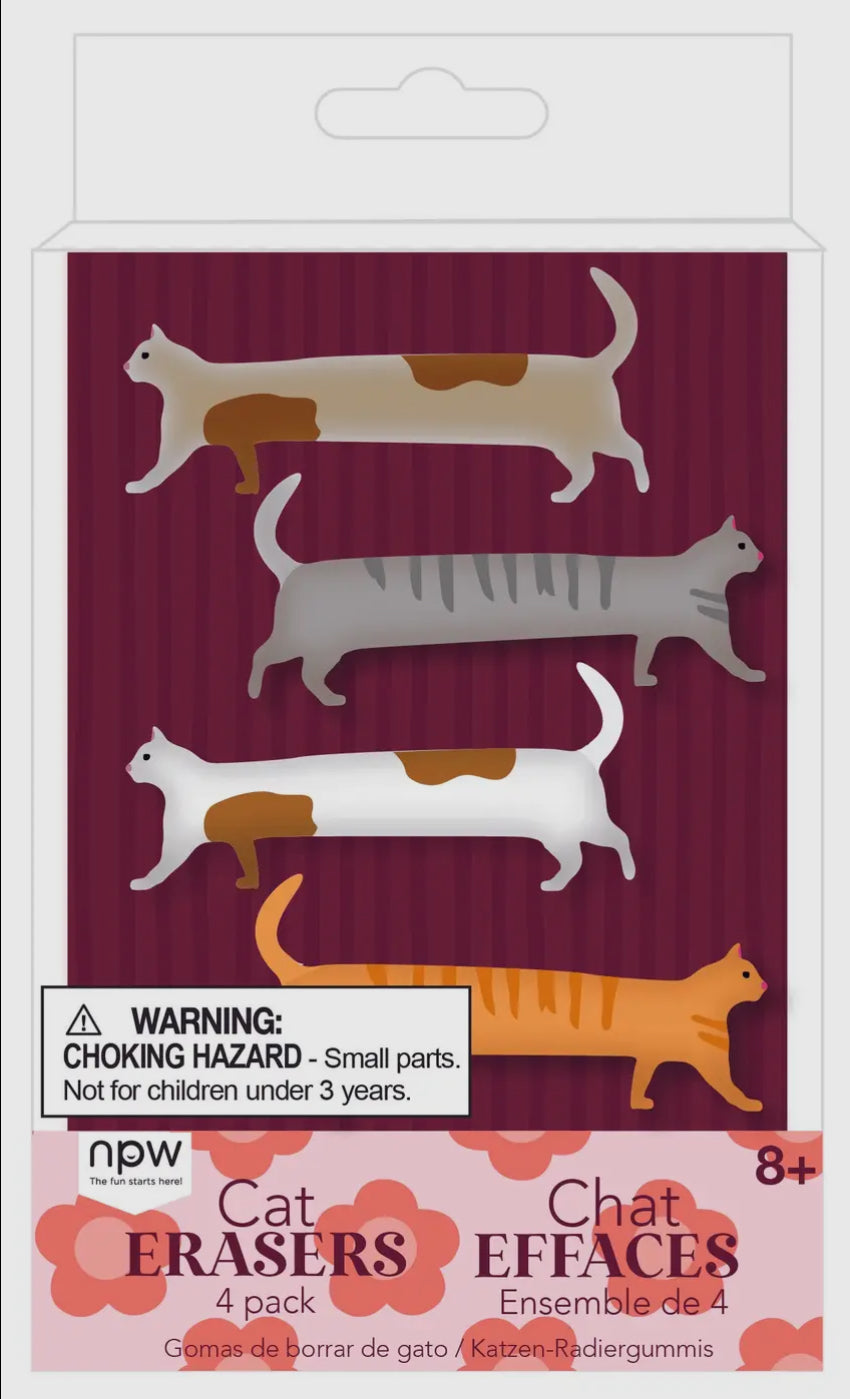 Lot de gommes en forme de chien / chat