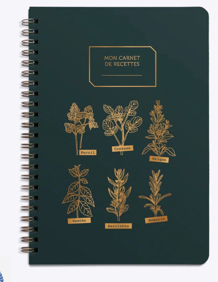 Carnet de recettes spirales - Les Éditions du Paon