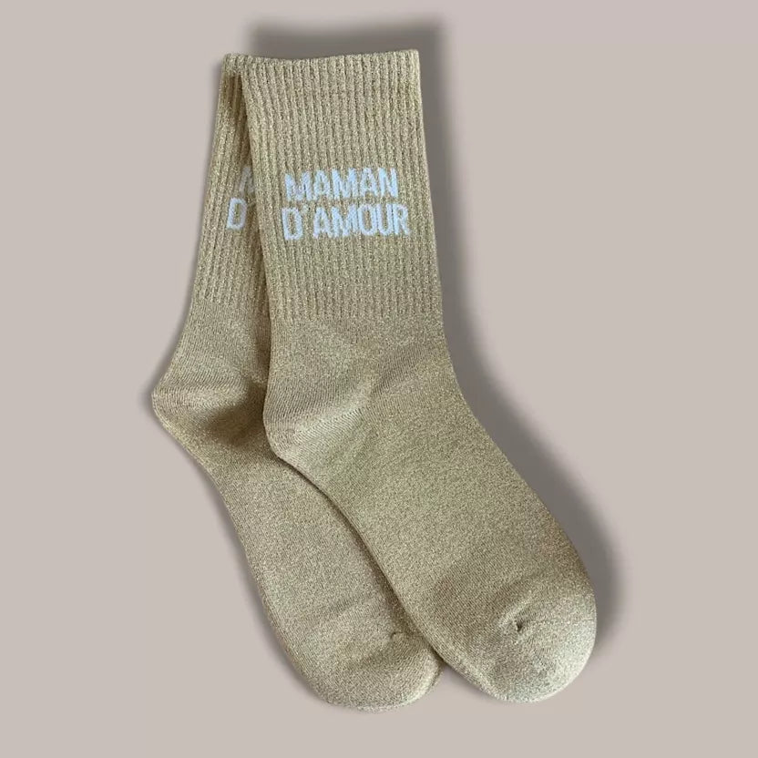 Paire de chaussettes paillettes