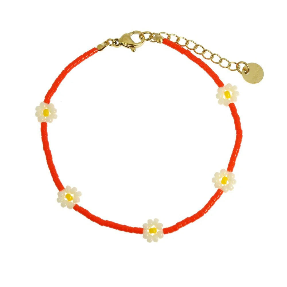 Bracelet acier Prairie à fleur - bijoux - Les Cléias