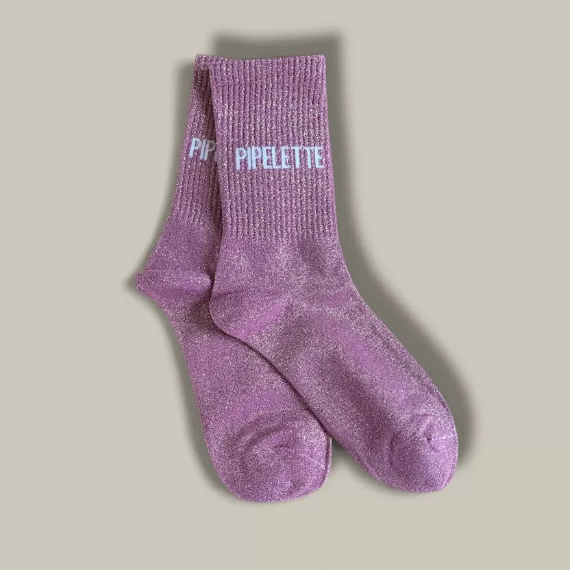 Paire de chaussettes paillettes