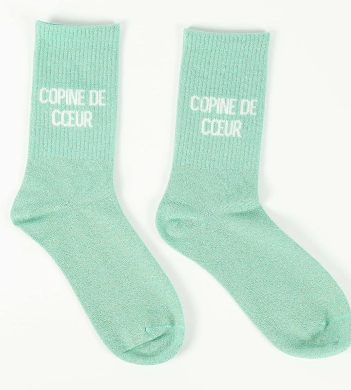 Paire de chaussettes paillettes
