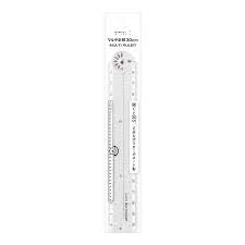 Règle pliable transparente 30cm noir