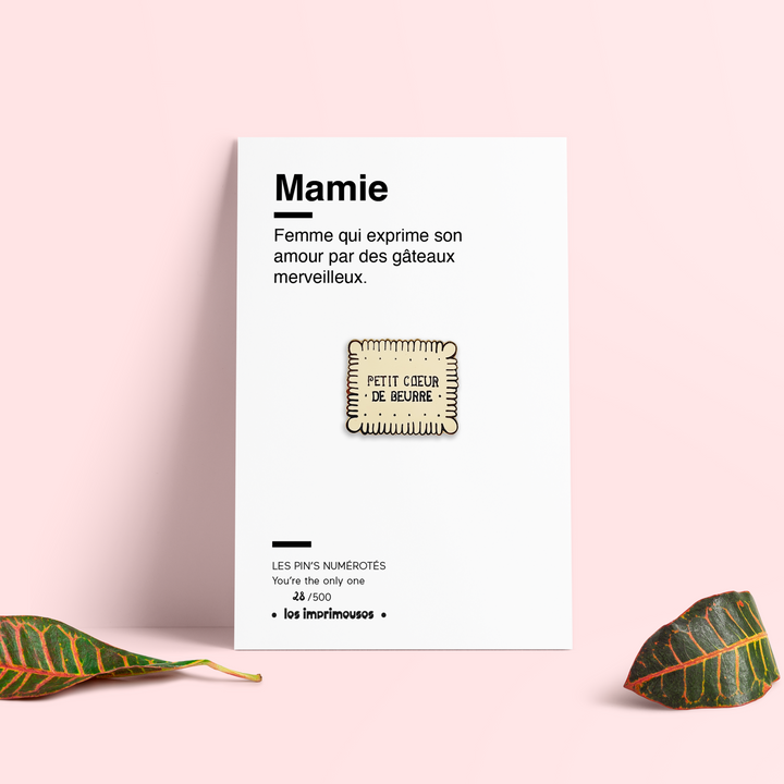 Pin's - Biscuit - Mamie - Spécial fête des Grands-mères