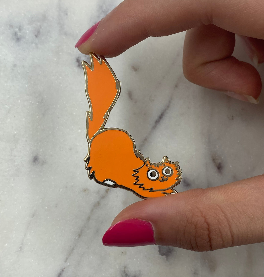 Pin's Bogato x Les Imprimeuses - Gros chat  gourmand