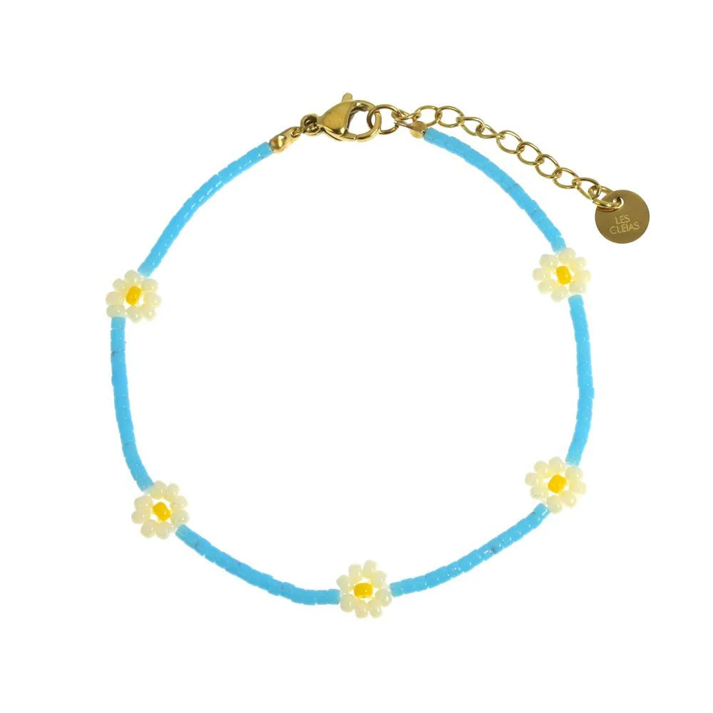 Bracelet acier Prairie à fleur - bijoux - Les Cléias