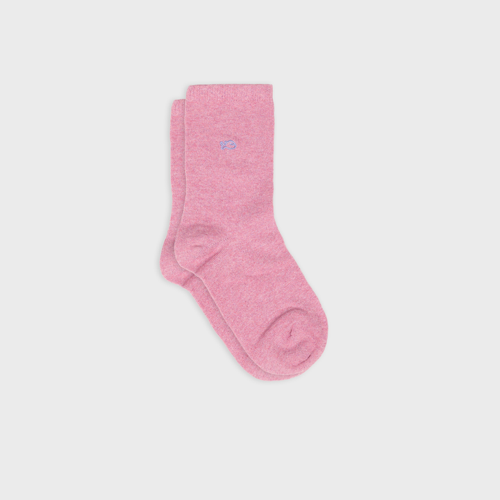 Chaussettes unies pailletées Rose