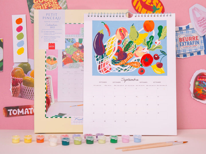Calendrier à peindre 2027 Petit Pinceau - La Petite Épicerie