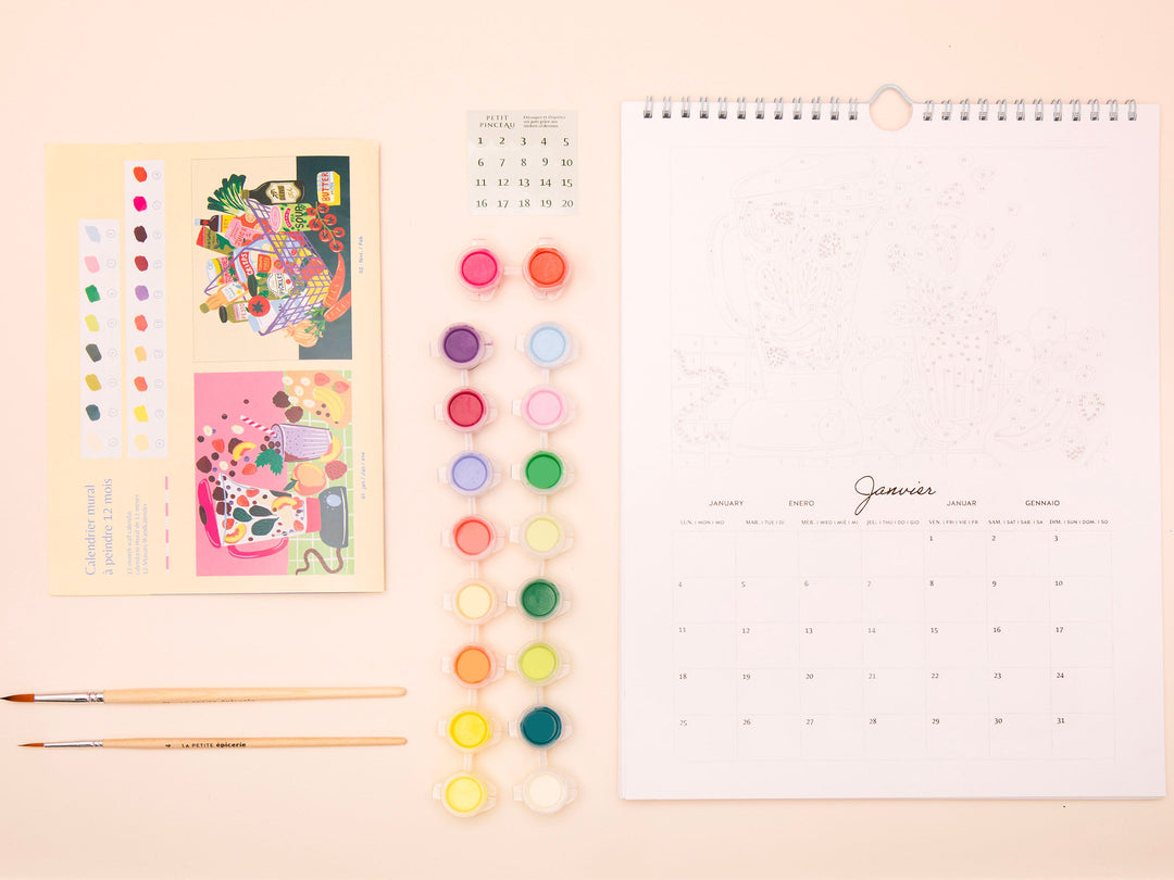 Calendrier à peindre 2027 Petit Pinceau - La Petite Épicerie