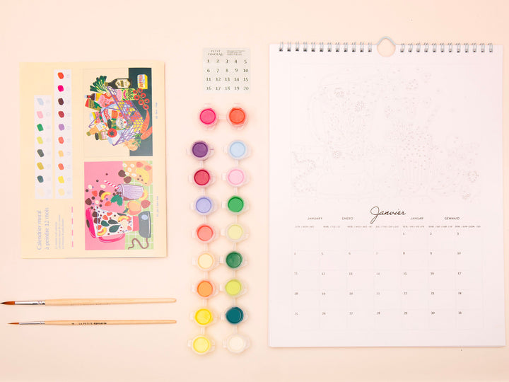 Calendrier à peindre 2027 Petit Pinceau - La Petite Épicerie