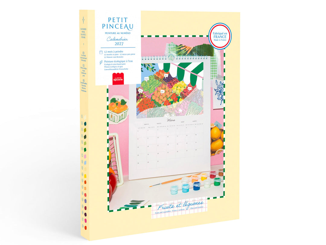 Calendrier à peindre 2027 Petit Pinceau - La Petite Épicerie