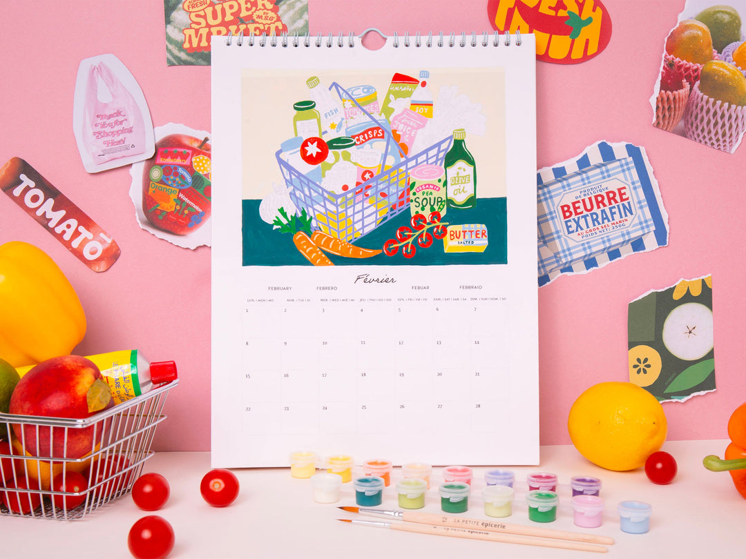Calendrier à peindre 2027 Petit Pinceau - La Petite Épicerie