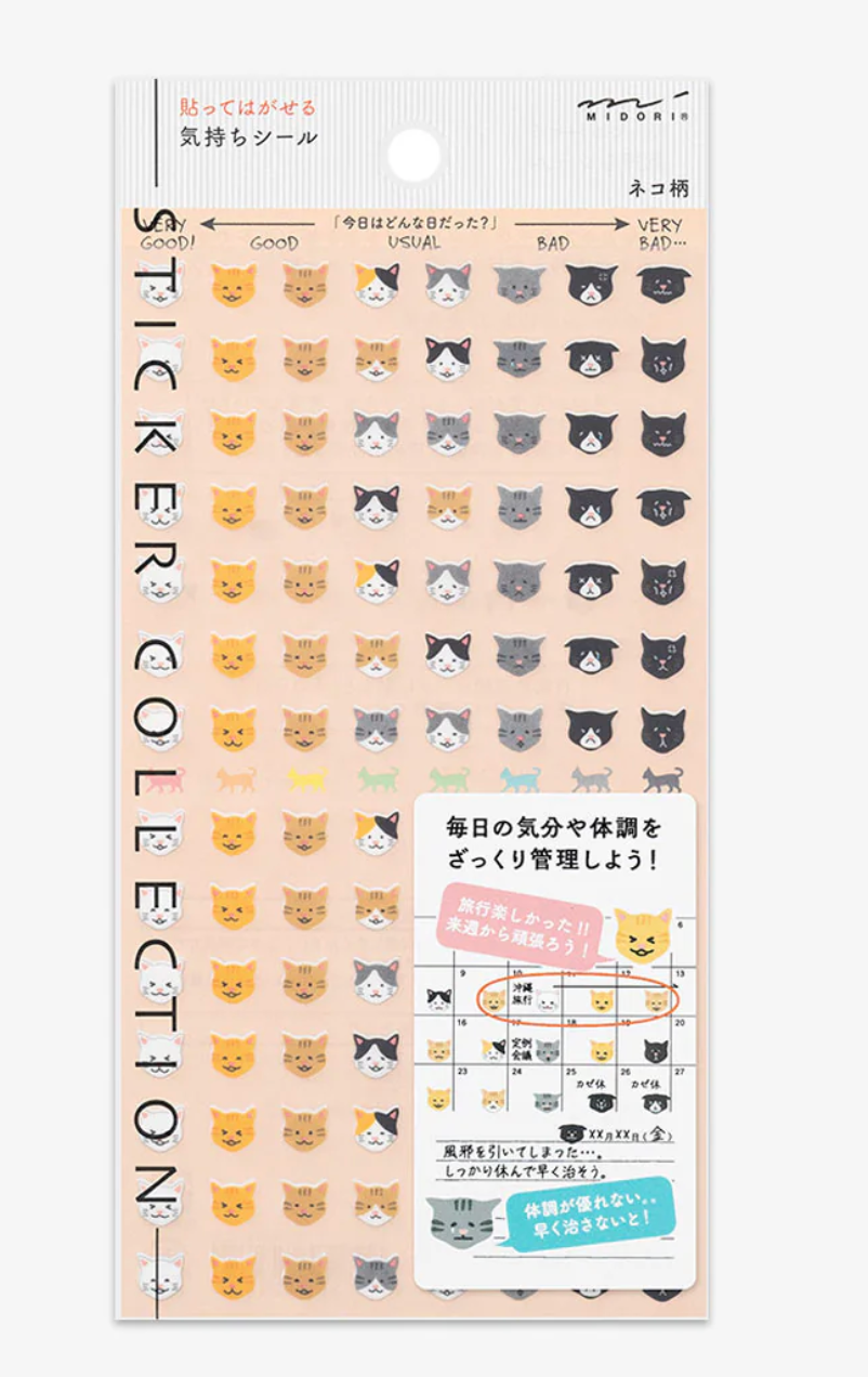 Stickers chat, chien, smiley - Midori