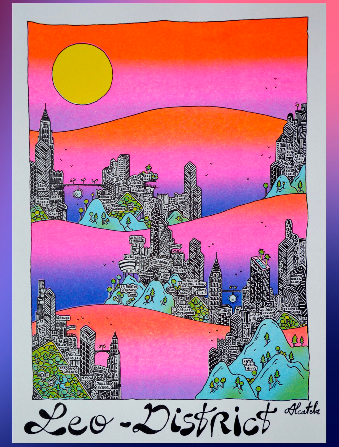 Affiche Astrologie - Alcatela Illustration - 29,5x21cm