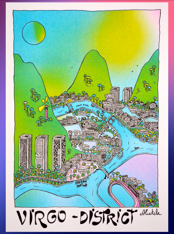 Affiche Astrologie - Alcatela Illustration - 29,5x21cm