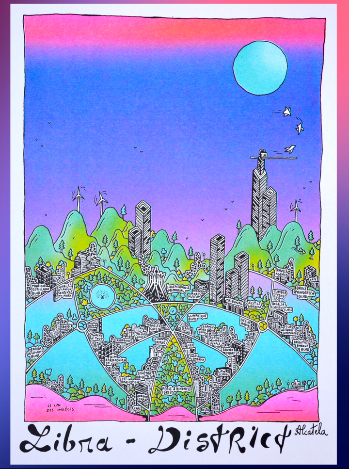 Affiche Astrologie - Alcatela Illustration - 29,5x21cm