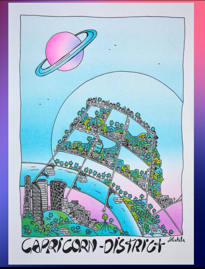 Affiche Astrologie - Alcatela Illustration - 29,5x21cm