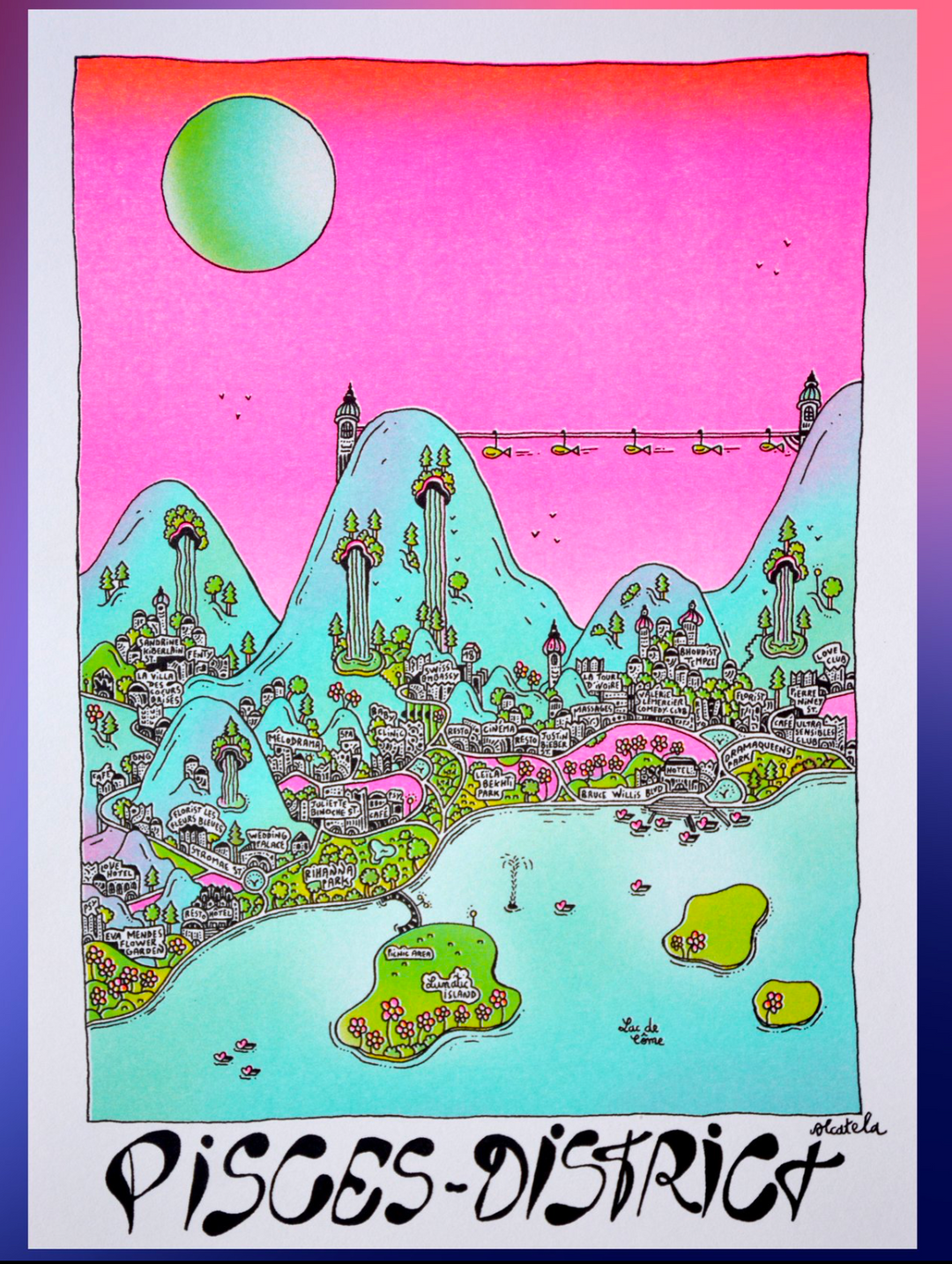 Affiche Astrologie - Alcatela Illustration - 29,5x21cm