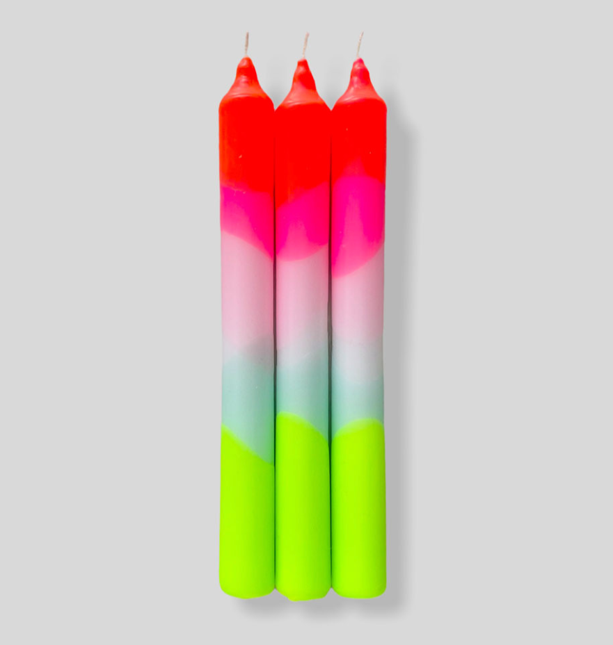Bougies Dip Dye Neon -  Pinkstories