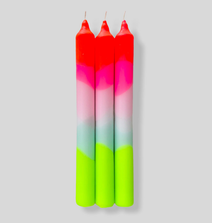 Bougies Dip Dye Neon -  Pinkstories