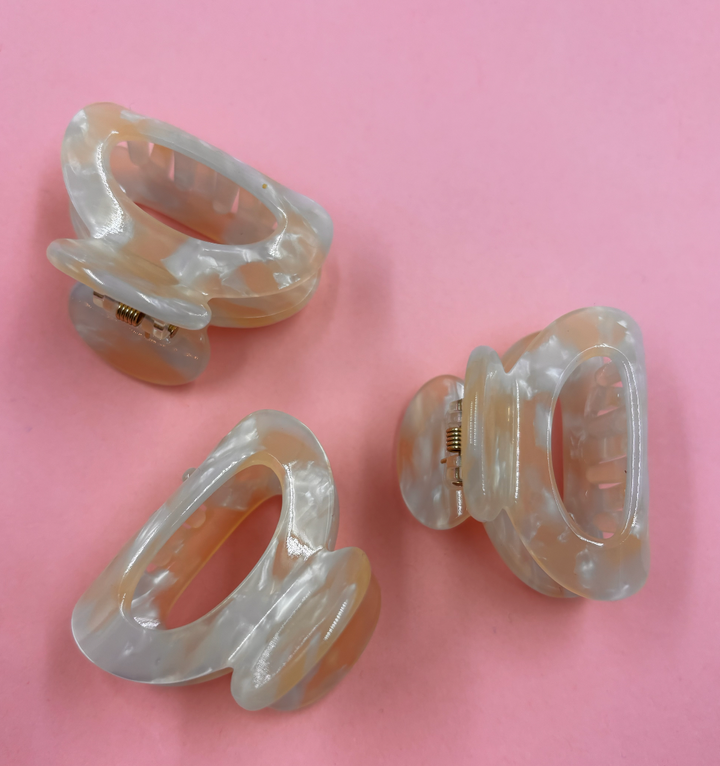 Pince à cheveux coquillage