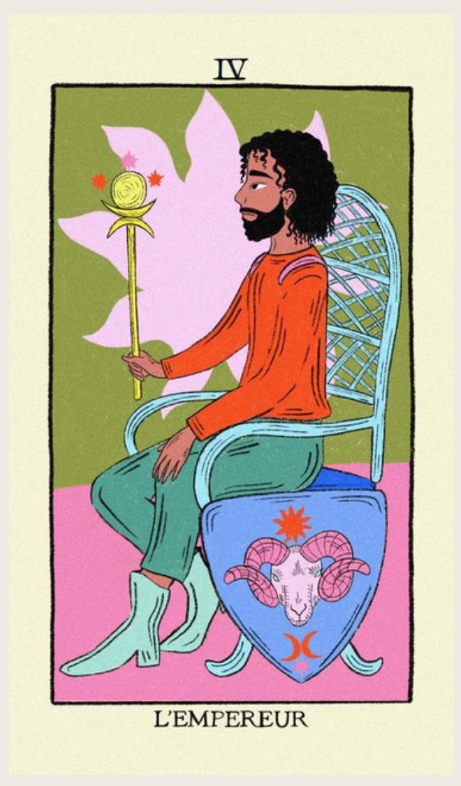 Affiche Tarot de Marseille 21*12- Pauline Féménia