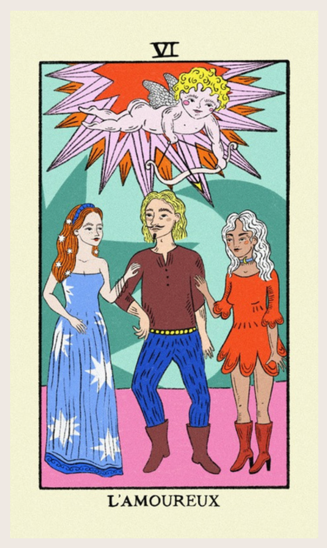 Affiche Tarot de Marseille 21*12- Pauline Féménia
