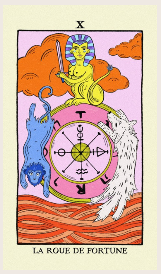 Affiche Tarot de Marseille 21*12- Pauline Féménia