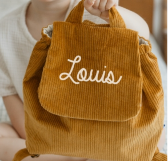 Sac à dos personnalisable en gaz de coton - Oh la la ohlala Paris