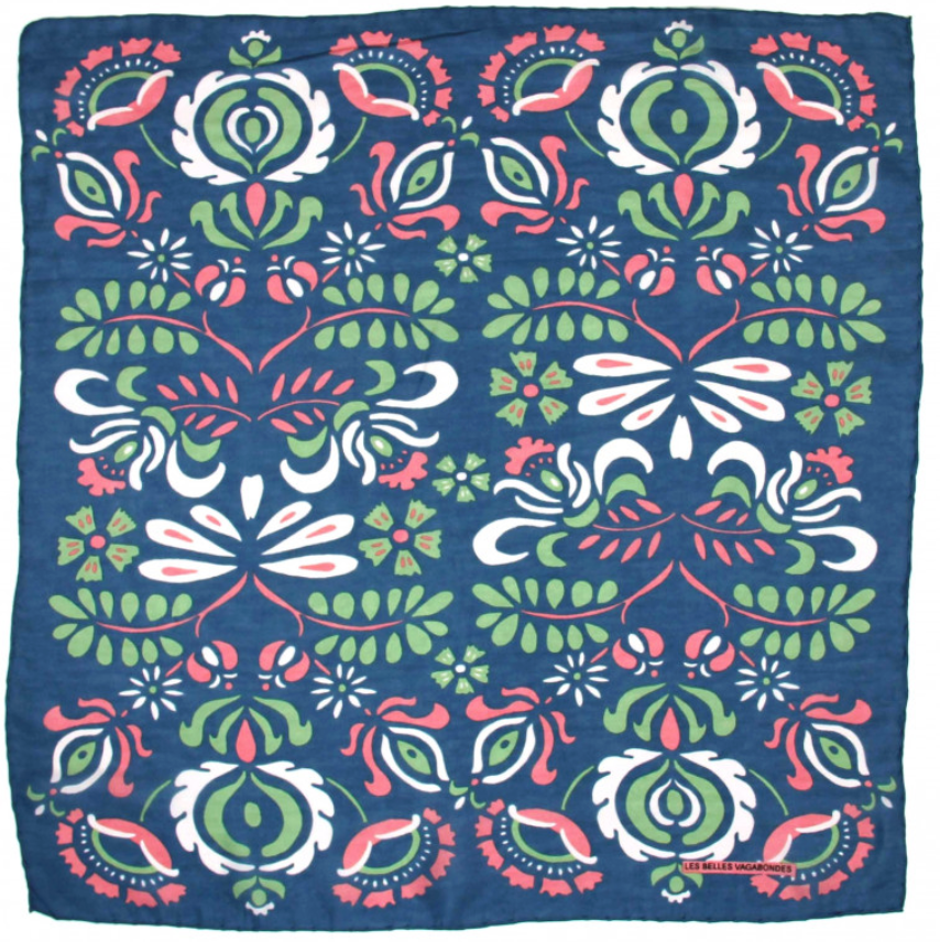 Mini foulard – 50 × 50 cm – Les Belles Vagabondes