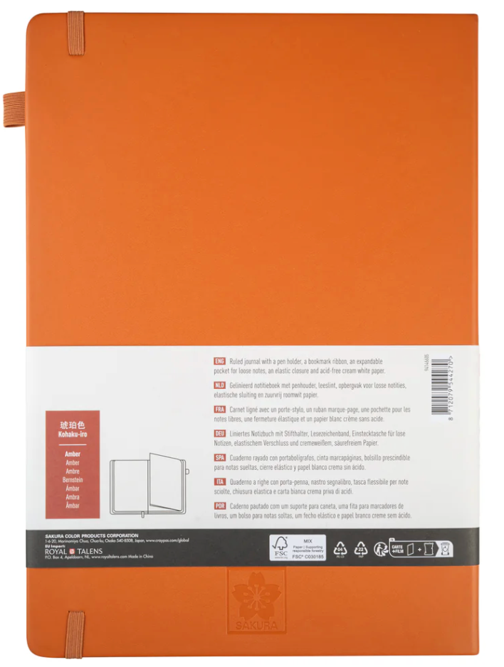 Carnet ligné Sakura 13 × 21 cm – 160 pages – Royal Talens