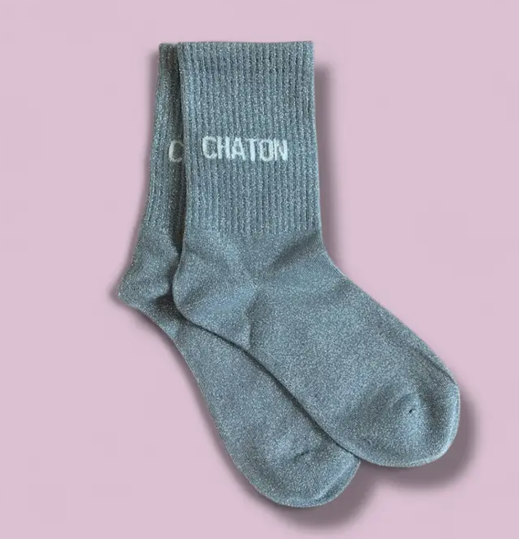 Paire de chaussettes paillettes